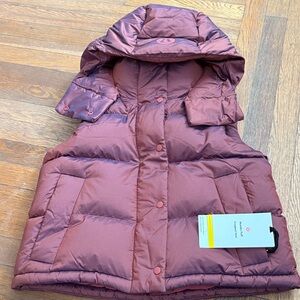 NWT Lululemon Wonder Puff Cropped Vest, Size 2